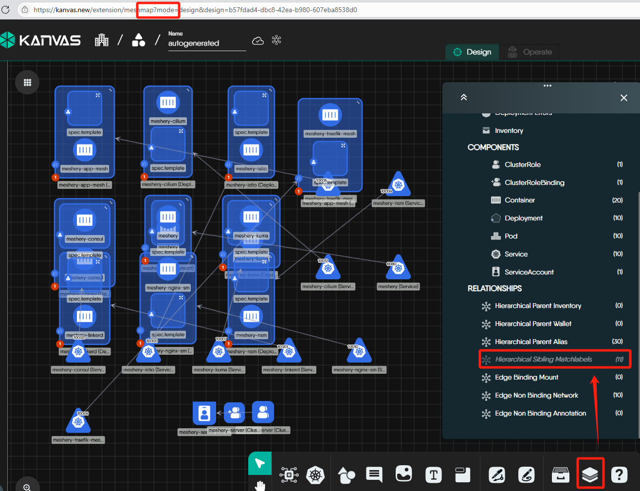 Design rendering in Kanvas with default settings